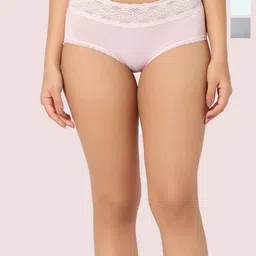 INTIMATE QUEEN Pack Of 3 Assorted Eco Friendly Anti Bacterial Hipster Briefs-picture-13