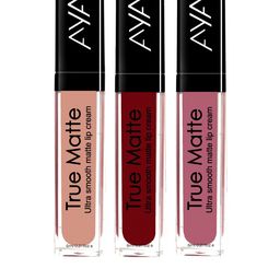 AYA True Matte Set of 3 Ultra Smooth Liquid Lipsticks - 6ml Each image 1