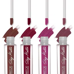 FORFOR Set of 4 Stay Matte Waterproof & Long Lasting Mini Liquid Lipsticks - 2.5 ml each-15