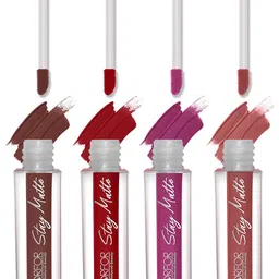 FORFOR Set of 4 Stay Matte Waterproof & Long Lasting Mini Liquid Lipsticks - 2.5 ml each-10