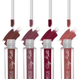 FORFOR Set of 4 Stay Matte Waterproof & Long Lasting Mini Liquid Lipsticks - 2.5 ml each-4