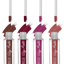 FORFOR Set of 4 Stay Matte Waterproof & Long Lasting Mini Liquid Lipsticks - 2.5 ml each-14