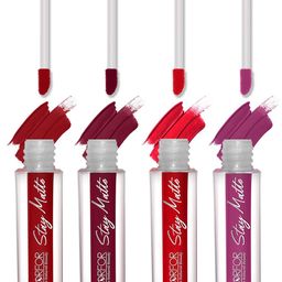 FORFOR Set of 4 Stay Matte Waterproof & Long Lasting Mini Liquid Lipsticks - 2.5 ml each-2