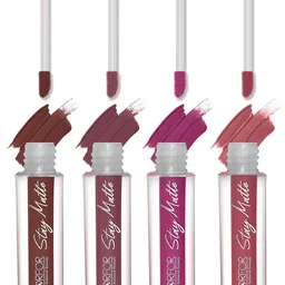 FORFOR Set of 4 Stay Matte Waterproof & Long Lasting Mini Liquid Lipsticks - 2.5 ml each-5