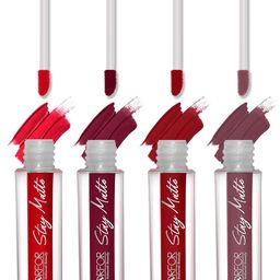 FORFOR Set of 4 Stay Matte Waterproof & Long Lasting Mini Liquid Lipsticks - 2.5 ml each-7