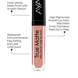AYA True Matte Set of 3 Ultra Smooth Liquid Lipsticks - 6ml Each image 5