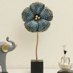vedas Leen Flower Iron Multicolour Showpiece-picture-13