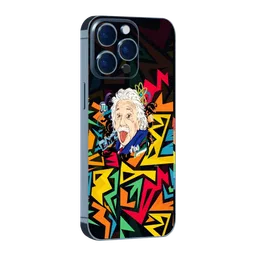 QUIX Einstein Stylish Skin Vinyl Back Cover for Apple iPhone 14 (Supports Wireless Charging, Multi Color)-image-40