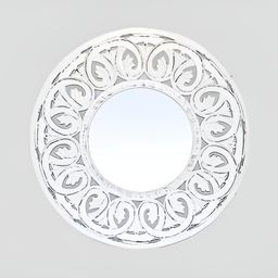 VAS collection home White Textured Wooden Wall Mirror-picture-31