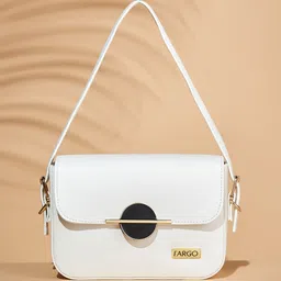 FARGO Textured Structured Shoulder Bag-22
