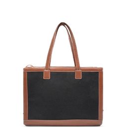 Womanix Oversized Structured Tote Bag with Applique image 4