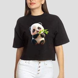 Elibolz Women Typography Printed Drop-Shoulder Sleeves Applique T-shirt-picture-54