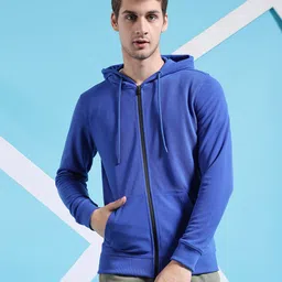 The Indian Garage Co Self Design Hooded Front-Open Sweatshirt-picture-9