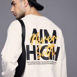 HRX by Hrithik Roshan Typography Printed Oversized Sweatshirt-picture-16