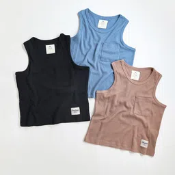 Cherry Crumble Boys Pack Of 2 Striped Sleeveless Tank T-Shirt-image-15