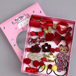 SYGA Girls Set Of 18 Bow Embellished Alligator Hair Clips-image-99
