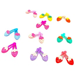 LYTIX Girls Set Of 10 Assorted Beaded Alligator Hair Clip-1