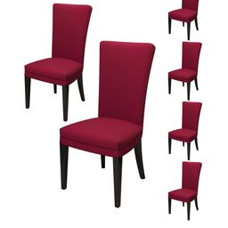 Nendle Set Of 6 Maroon Chair Covers-3