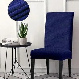 Cortina Blue Jacquard Chair Cover-image-99