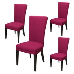 Nendle Set Of 4 Pink Table Chair Cover-29