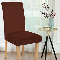 Cortina Brown Solid Chair Covers-23