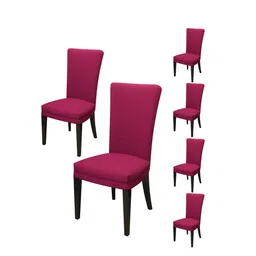Nendle Set Of 6 Pink Dining Table Chair Cover-11