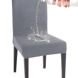 HOKIPO Grey Water Resistant Chair Cover-image-96
