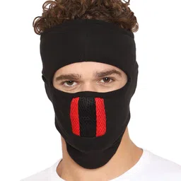 Gajraj 1-Ply Anti Pollution Cotton Reusable Full Face Mask with Air Filter Mesh-27