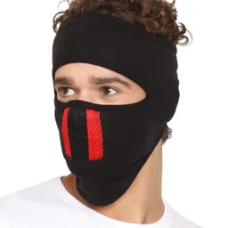 Gajraj 1-Ply Anti Pollution Cotton Reusable Full Face Mask with Air Filter Mesh image 3