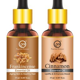 Nuerma Science 2-Pcs Frankincense & Cinnamon Essential Oil - 15ml Each image 1
