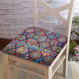 Cortina Multicoloured Ethnic Motifs Printed Chair Cover-7