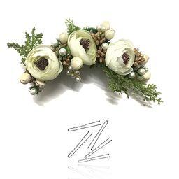 Hair Flare Artificial Flowers & Hair Pins Hair Accessory Set-image-96