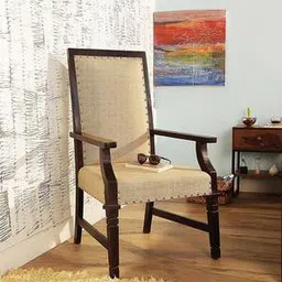the home dekor Amira Fabric Study Chair in Walnut Colour-picture-19