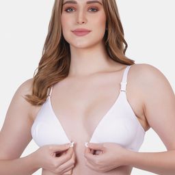 Reveira Pack Of 2 Medium Coverage Non Padded Front Open Everyday Bra- All Day Comfort image 2