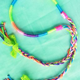 Choko Girls Green & Pink Spiral Tie-Down Hairband-image-3