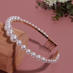 SOHI Women Beaded Embellished Hairband-image-45