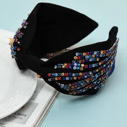 FUNKRAFTS Stones Embroidered Hairband-49