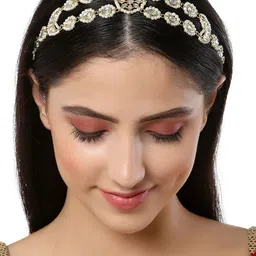 KARATCART Women Gold-Toned Embellished Hairband-image-57