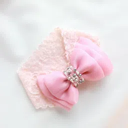 Choko Girls Pink Lace Hairband-picture-24