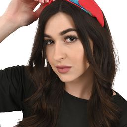 BuckleUp Women Red & Blue Knotted Hairband-16