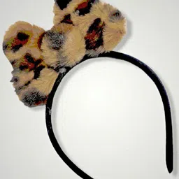 Proplady Unisex Kids Brown Fur Hairband-image-52