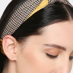 OOMPH Fabric Cross Turban Hairband-35