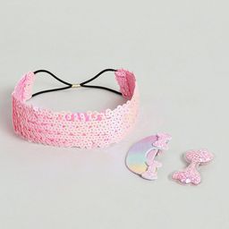 EL REGALO Girls Set Of 3 Embellished Hair Accessory Set-11