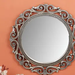 NM Grey Round Shaped Wall Mirrors-33
