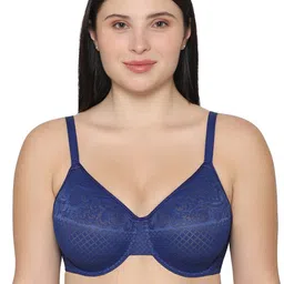 Wacoal Geometric Self Design Full Coverage Rapid-Dry Minimizer Bra With All Day Comfort-14