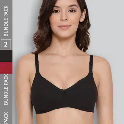 LYRA Pack Of 2 Combed Cotton Wirefree Secret Support Bra with Detachable Strap-picture-34