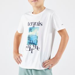Kids' Tennis T-shirt TTS Essential - Off-White Tennis is in the Air-image-4
