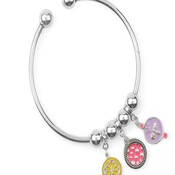 Paavni Girls Sterling Silver Handcrafted Bangle-Style Bracelet-image-62