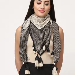 SAVI Printed Cotton Scarf-42