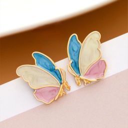 VAGHBHATT Gold-Plated Butterfly Earrings-32